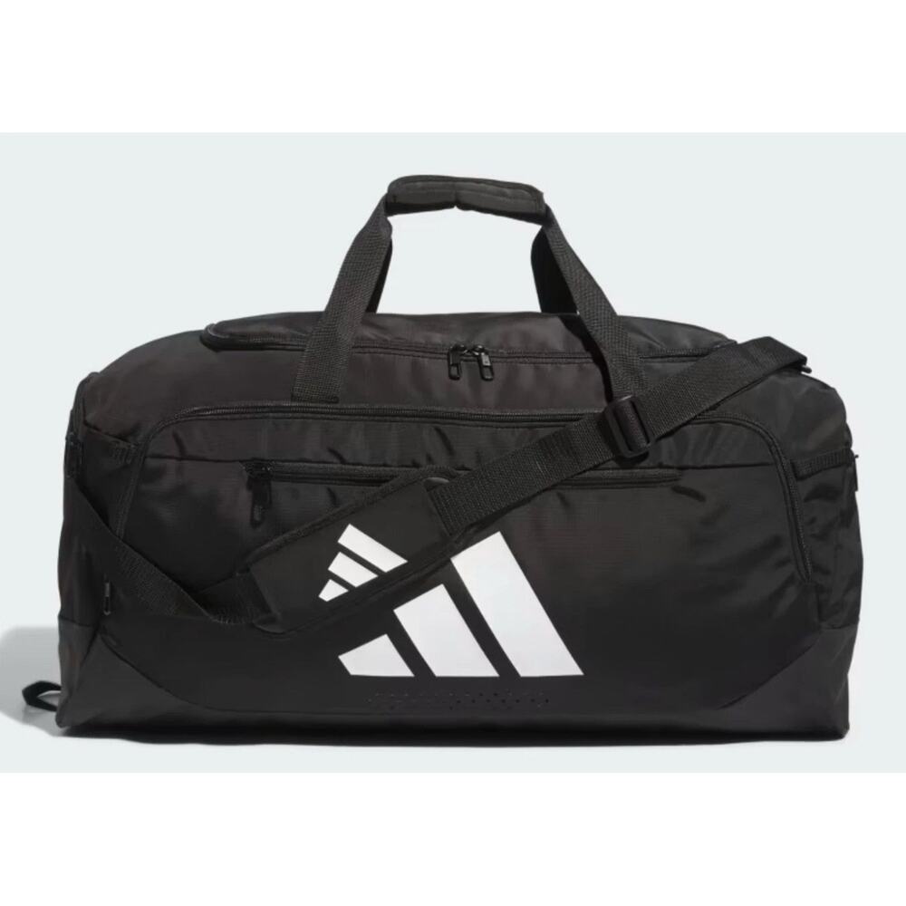 ADIDAS UNISEX DEFENDER 5 MEDIUM Duffel Gym SPORT Bag SHOE POCKET BLACK NEW